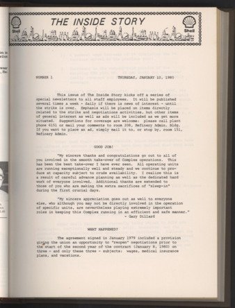 The Inside Story, No. 1, January 10, 1980