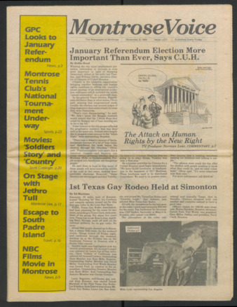 Montrose Voice, No. 211, November 9, 1984