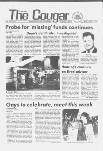 The Summer Cougar. Vol. 44, No. 123, June 21, 1978.