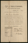 Certificate of Examination, Geo. S. Fairchild