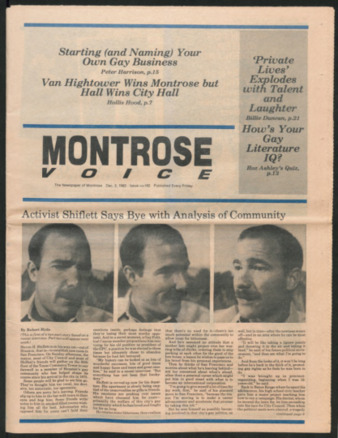 Montrose Voice, No. 162, December 2, 1983