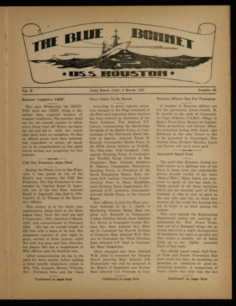 The Blue Bonnet, Vol. 2, No. 9, March 2, 1935