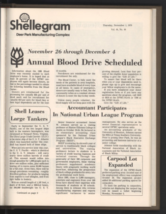 Shellegram, Vol. 44, No. 44, November 1, 1979
