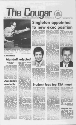 The Daily Cougar. Vol. 42, No. 32, October 29, 1975.