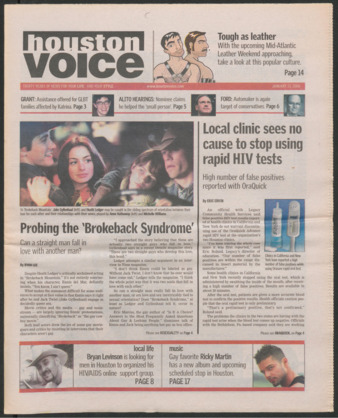 Houston Voice, January 13, 2006
