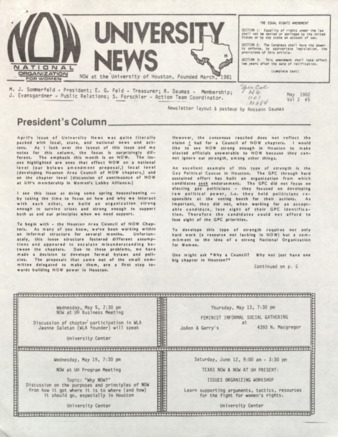 University News,  Vol. 2, No. 5, May 1982