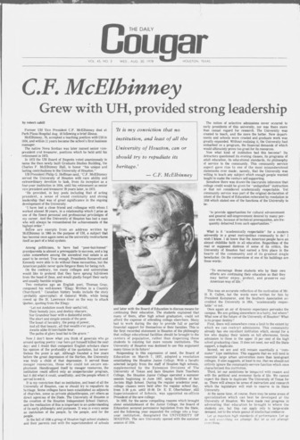 The Daily Cougar. Vol. 45, No. 3, August 30, 1978.