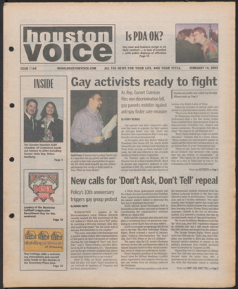 Houston Voice, No. 1164, February 14, 2003