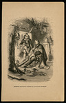 Illustration of Sam Houston dictating orders to Adjutant Hockley