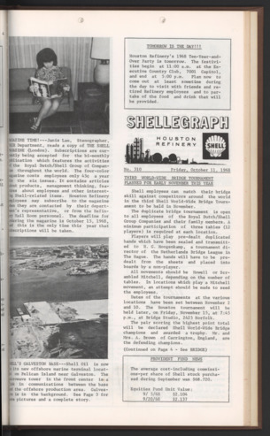 Shellegraph, No. 310, October 11, 1968