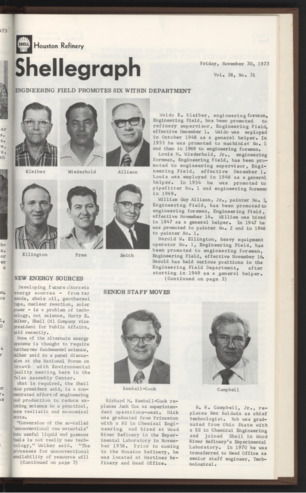 Shellegraph, Vol. 38, No. 31, November 30, 1973
