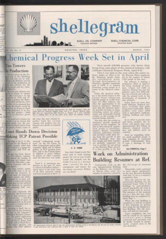 Shellegram, Vol. 22, No. 3, March 1957