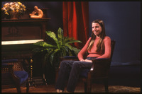 Woman on set of "The Writer in Society"