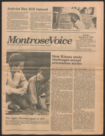Montrose Voice, No. 50, October 9, 1981
