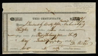 Pay certificate for Spencer Townsend