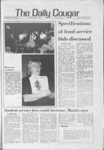 The Daily Cougar. Vol. 46, No. [111], March 21, 1980.