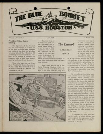 The Blue Bonnet, Vol. 1, No. 5, March 2, 1939