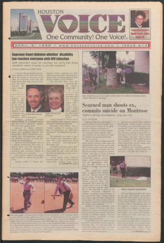 Houston Voice, No. 910, April 3, 1998