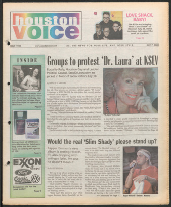 Houston Voice, No. 1028, July 7, 2000
