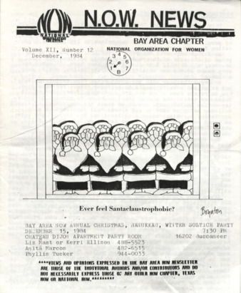 NOW News Bay Area Chapter, Vol. 12, No. 12, December 1984