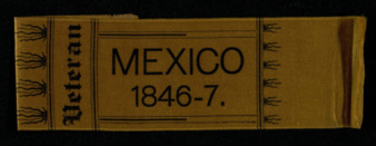 Reunion meeting ribbon from the Mexican War Veterans Association