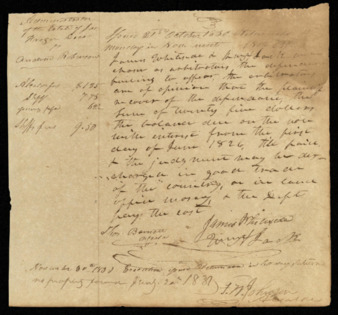 Court judgment for the case of William Cooper vs. John Brown