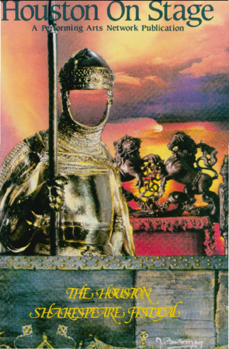 Houston On Stage, Vol. 3, No. 8, August 1985, Houston Shakespeare Festival, 1985