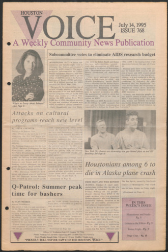 Houston Voice, No. 768, July 14, 1995