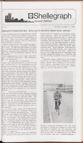 Shellegraph, No. 45, December 3, 1971