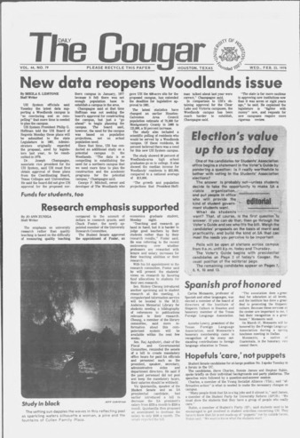 The Daily Cougar. Vol. 44, No. 79, February 22, 1978.