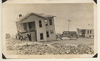 Wrecked houses on the east end