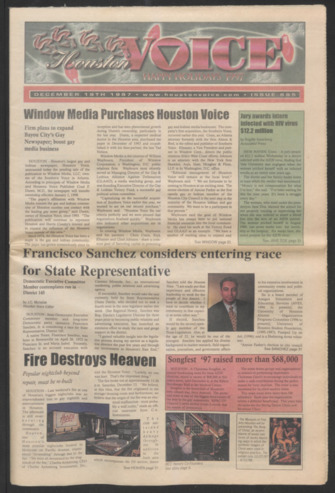 Houston Voice, No. 895, December 19, 1997
