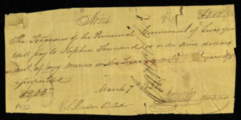 Pay certificate for Stephen Townsend