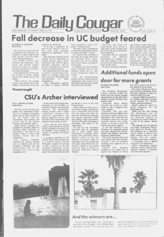 The Daily Cougar. Vol. 44, No. 118, April 28, 1978.