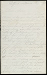 Letter from William Edgerton to Augusta Tenney, regarding fighting two battles