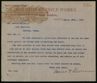 Letter from Necco and Eisemann to I. Austin Miller, 1900 April 26