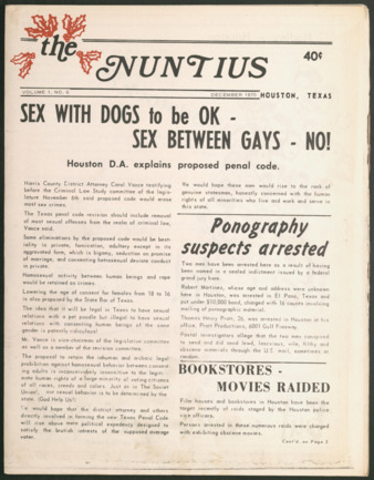 The Nuntius, Vol. 1, No. 6, December 1970