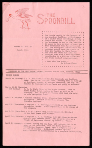 The Spoonbill, Vol. 11, No. 23, March 1964