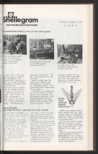 Shellegram, Vol. 40, No. [46], December 4, 1975