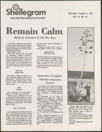Shellegram, Vol. 42, No. 28, August 4, 1977