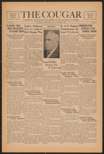 The Cougar, Vol. 2, No. 8, November 8, 1935