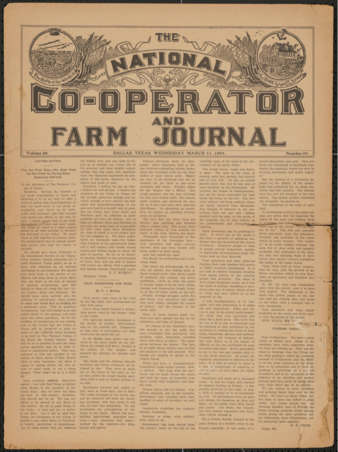 The National Co-Operator and Farm Journal, Vol. 28, No. 23, March 13, 1907