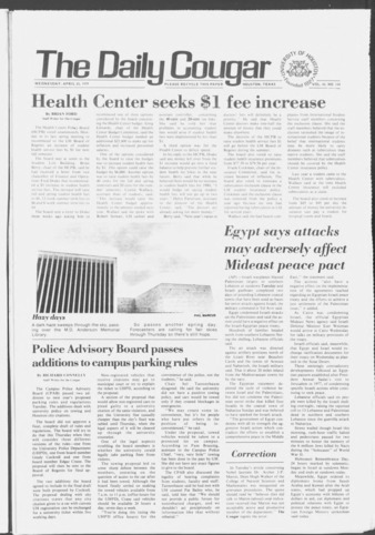 The Daily Cougar. Vol. 45, No. 134, April 25, 1979.