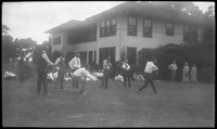 Group of people playing baseball