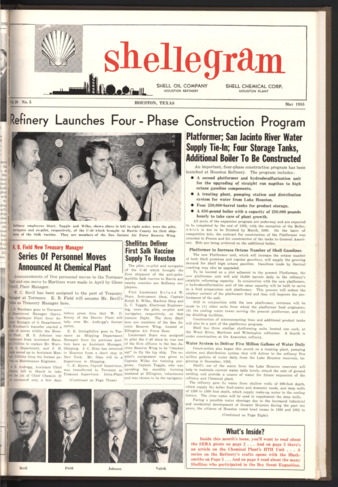 Shellegram, Vol. 20, No. 5, May 1955