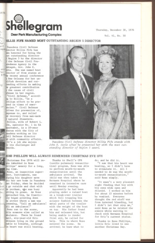 Shellegram, Vol. 41, No. 50, December 30, 1976