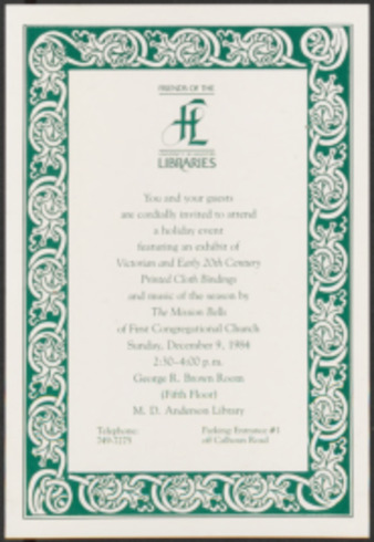 Holiday Event exhibit and music program