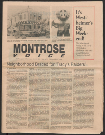 Montrose Voice, No. 181, April 13, 1984