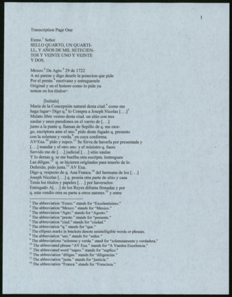 Transcription and translation of Purchase of property