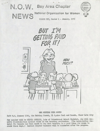 NOW News Bay Area Chapter, Vol. 3, No. 1, January 1975